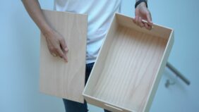Offene Holzbox hergestellt in Hamburg