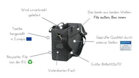 Alternative view of ORDO - Premium Filz-Tasche fürs Desk Sharing